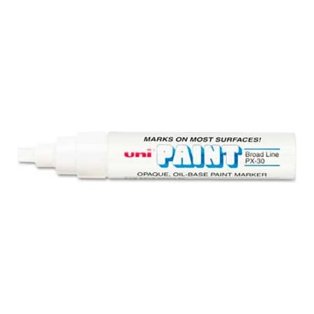 Sanford Sanford uni-Paint Marker, Broad Tip, White 63743